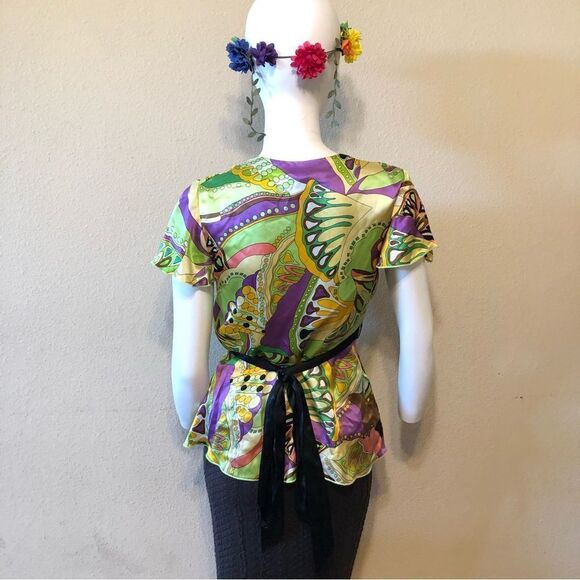 Gala 100% Silk Blouse - Picture 3 of 11